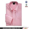 Pink washed Oxford Spandex&Cotton long sleeve shirts